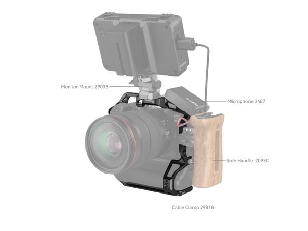 SmallRig 3464B, 153 mm, 66 mm, 161,3 mm, 200 g, 185 mm, 180 mm