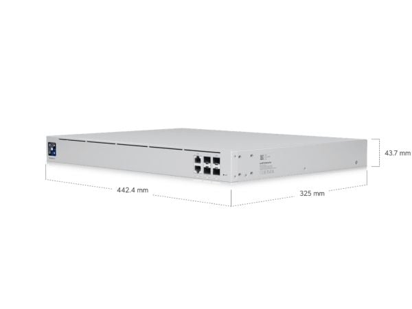 Ubiquiti UniFi Gateway Enterprise - Sikkerhetsapparat - 10GbE, 2.5GbE, 25GbE - 1U - rackmonterbar