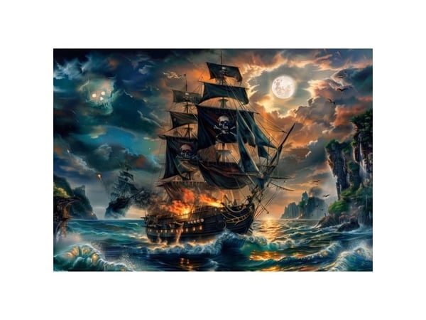 Clementoni Puzzle Super merirosvolaiva 300 palaa (21738)