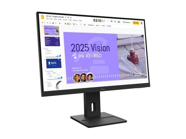 Lenovo ThinkVision E27Q-40 - LED-skjerm - 2560 x 1440 QHD @ 100 Hz - IPS - 350 cd/m² - 1500:1 - 4 ms - 2xHDMI, DisplayPort - høyttalere - ravnsort