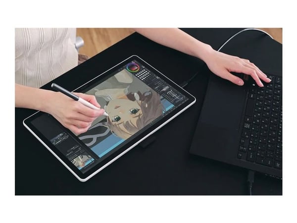 Wacom One 14 - Digitaliserer m/ LCD display - 30.9 x 17.4 cm - elektromagnetisk - kablet - USB-C