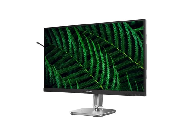 Philips 27B2G5200 - LED-skjerm - 27" - 1920 x 1080 Full HD (1080p) @ 100 Hz - IPS - 1500:1 - HDMI, VGA, DisplayPort - høyttalere - sølv, koksgrå