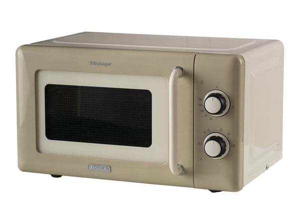 Ariete Vintage Line 3960/03, Pöytämalli, Solo-mikroaaltouuni, 20 L, 800 W, Rotaatio, Beige