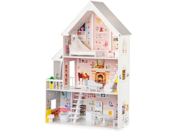 Ecotoys puinen nukkekoti XXL Powder Mansion puinen nukkekartano