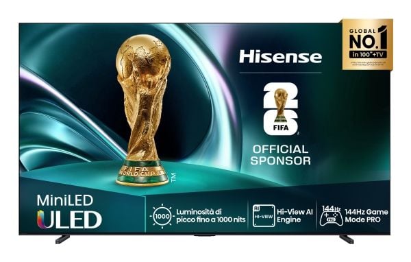 Hisense 85U7Q - 85" Diagonalklasse LED-bakgrunnsbelyst LCD TV - Smart TV - 4K UHD (2160p) 3840 x 2160 - HDR