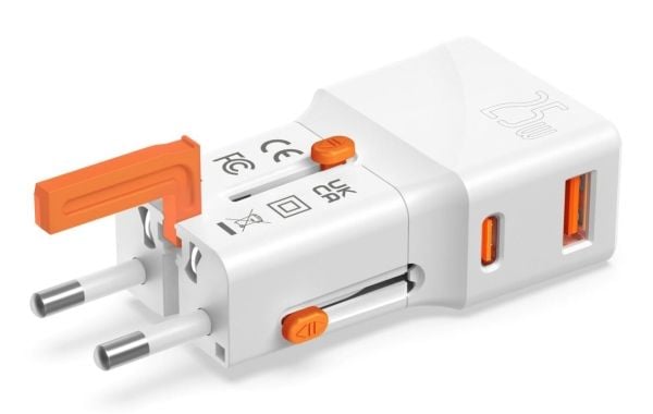 4smarts 541646, Innendørs, AC, 12 V, Oransje, Hvit