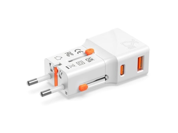 4smarts 541646, Innendørs, AC, 12 V, Oransje, Hvit