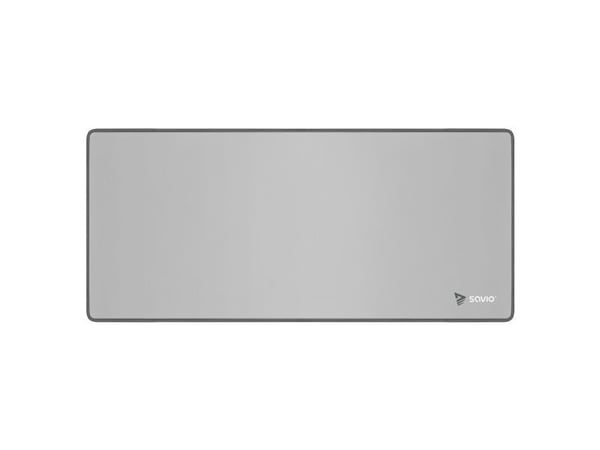 Savio Turbo Dynamic L - Grey Edition, Grå, Monokromatisk, ABS syntetisk, Antiskliunderlag, Musematte til gaming
