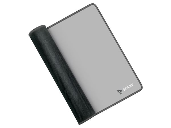 Savio Turbo Dynamic L - Grey Edition, Grå, Monokromatisk, ABS syntetisk, Antiskliunderlag, Musematte til gaming