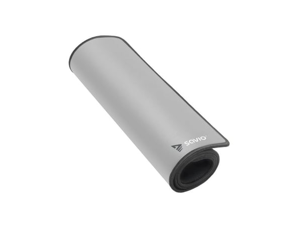 Savio Turbo Dynamic L - Grey Edition, Grå, Monokromatisk, ABS syntetisk, Antiskliunderlag, Musematte til gaming