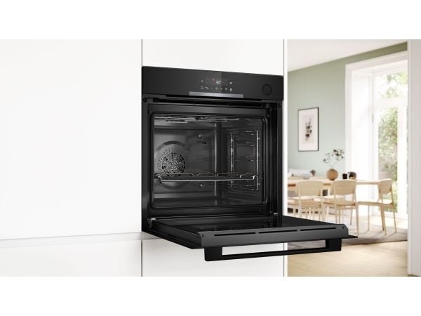 Bosch Serie 4 HRG312BB4, Medium, Elektrisk ovn, 71 l, 3600 W, 71 l, Vifteaktivert