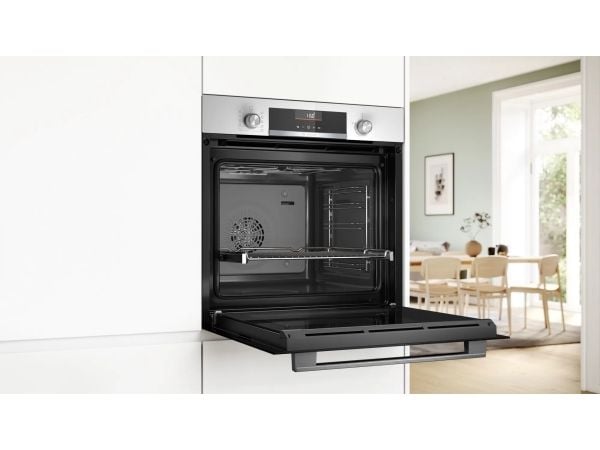 Bosch Serie 6 HBG536EW4, Medium, Elektrisk ovn, 71 l, 3400 W, 71 l, 50 - 275 °C