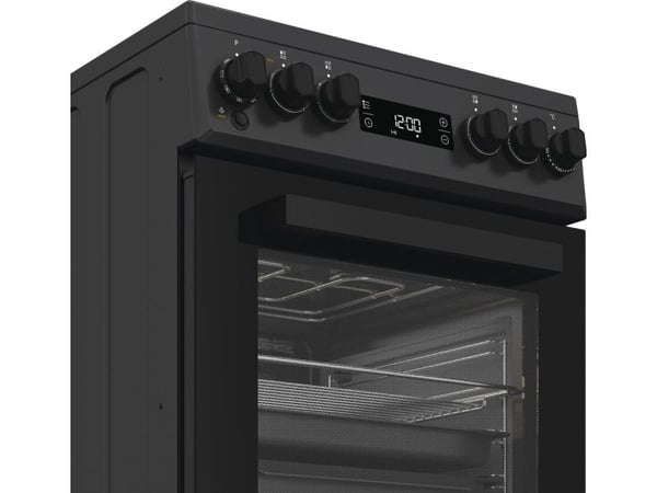Whirlpool W5V8LCSA - Komfyr - med dampfunksjon - frittstående - bredde: 50 cm - dybde: 60 cm - høyde: 85 cm - med selvrens - antrasitt
