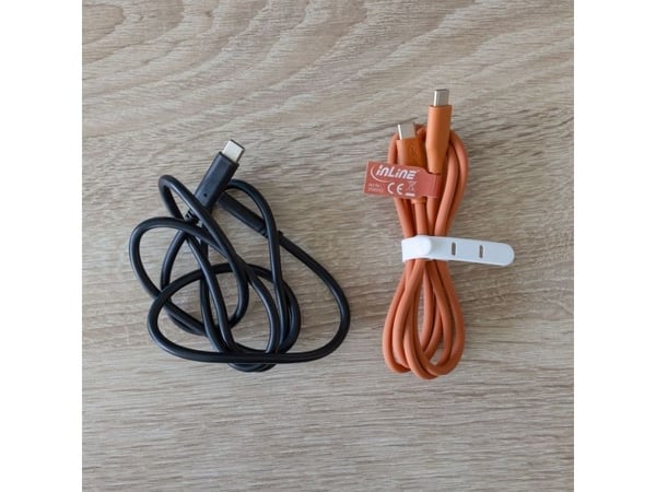 InLine 35891O, 1 m, USB C, USB C, USB 2.0, 0,48 Gbit/s, Oranssi