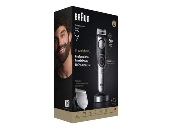 Barzdaskutė Braun Series 9 partatrimmeri, BT9560, Kromi