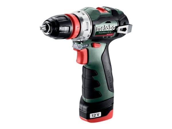 Metabo PowerMaxx BS BL Q - Drill/driver - trådløs - 2 hastigheter 10 mm - 38 N·m - 2 batterier - 12 V