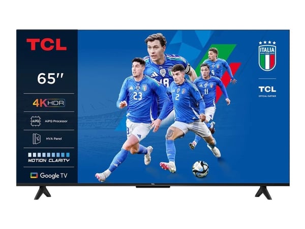 TCL 65P69K - 65" Diagonal klass (64.5" visbar) - P69K series LED-bakgrundsbelyst LCD-TV - Smart TV - Google TV - 4K UHD (2160p) 3840 x 2160 - HDR -...