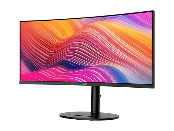 MSI Modern MD342CQP - LED-skjerm - kurvet - 34" - 3440 x 1440 UWQHD @ 120 Hz - VA - 300 cd/m² - 3500:1 - 1 ms - 2xHDMI, DisplayPort, USB-C - høytta...