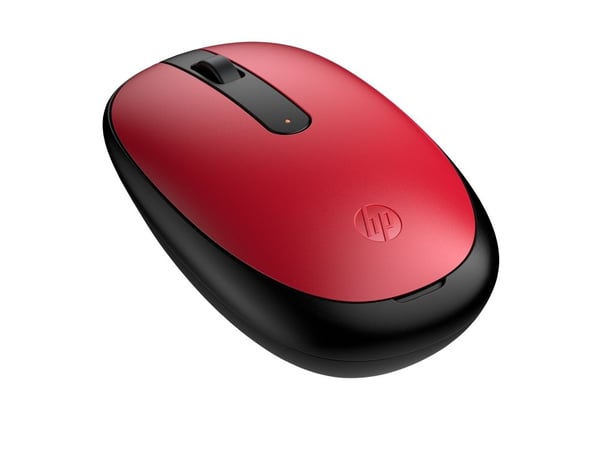 HP 240 - Mus - höger- och vänsterhänta - optisk - 3 knappar - trådlös - Bluetooth 5.1 - trådlös USB-mottagare - solnedgångsröd - för Laptop 15