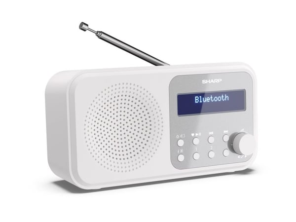 Sharp Tokyo DR-P420 - kannettava DAB-radio - lumivalkoinen
