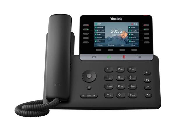 Yealink SIP-T74W - VoIP-telefon med anrops-ID/samtale venter - IEEE 802.11a/b/g/n/ac/ax (Wi-Fi) / Bluetooth 5.0 - 10-veis anropskapasitet - SIP, SI...