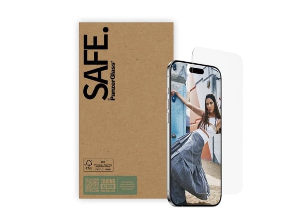 SAFE. by PanzerGlass - Skjermbeskyttelse for mobiltelefon - ultrabred passform - glass