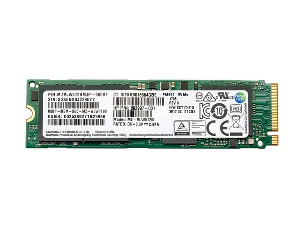 HP 512GB PCIe 4x4 NVMe TLC SSD, 512 GB, M.2