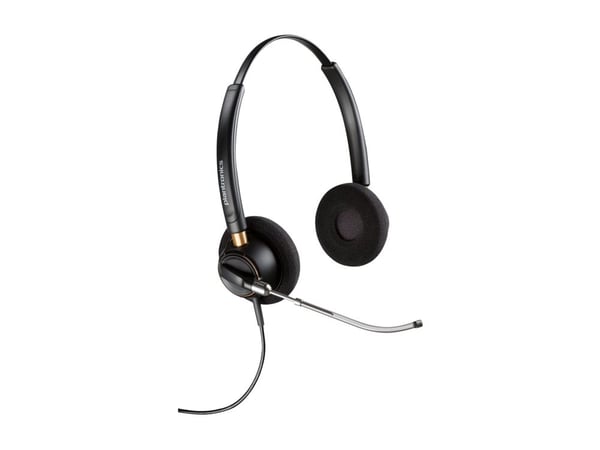 Poly EncorePro 520V - EncorePro 500 -sarja - kuulokkeet - korvassa - langallinen - 3,5 mm:n pistoke - musta - Skype for Business -sertifioitu, UC-s...