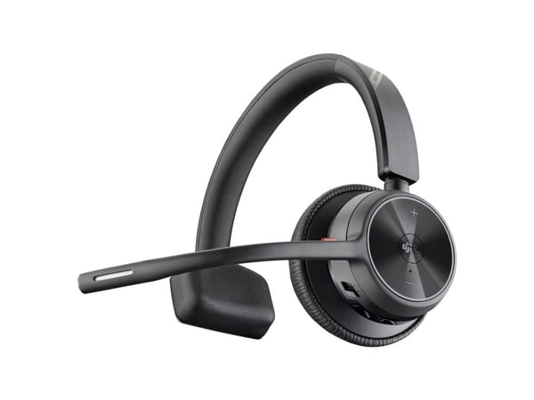 HP Poly Voyager 4310-M - Voyager 4300 UC series - headset - på örat - Bluetooth - trådlös, kabelansluten - USB-C - svart - Certifierad för Microsof...