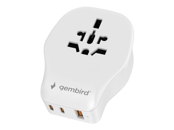 GEMBIRD Universal Travel Adapter 20W valkoinen GEMBIRD Universal Travel Adapter 20W valkoinen