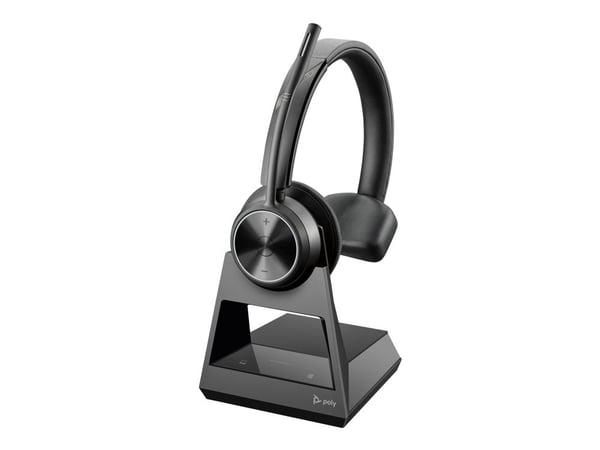 HP Poly Savi 7310 Office - Savi 7300 series - hodesett - on-ear - DECT - trådløs - svart
