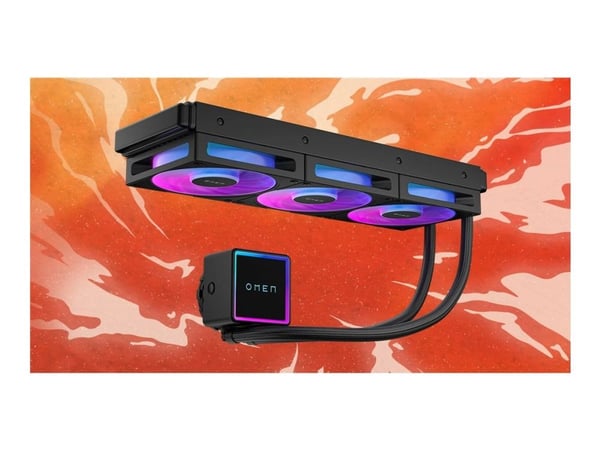 OMEN by HP - Væskekjølesystem for prosessor - med LCD-skjerm - Radiatorstørrelse: 360 mm - (for: LGA1700, LGA1200, LGA115x Socket, AM4, AM5, LGA185...