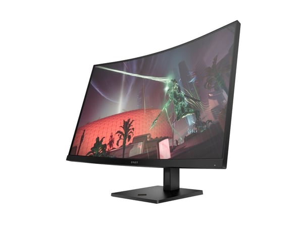 OMEN by HP 32c - LED-skjerm - gaming - 31.5" - 2560 x 1440 QHD @ 165 Hz - VA - 400 cd/m² - 3000:1 - 1 ms - 2xHDMI, DisplayPort