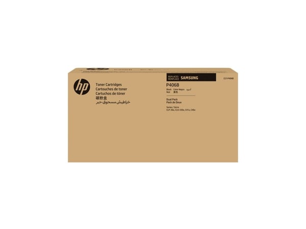 HP CLT-P406B - 2-pack - svart - original - tonerkassett (SU374A) - för Samsung CLX-3300, 3302, 3303, 3304, 3305, 3306, 3307, SCX-3300, 3301, 3305, ...