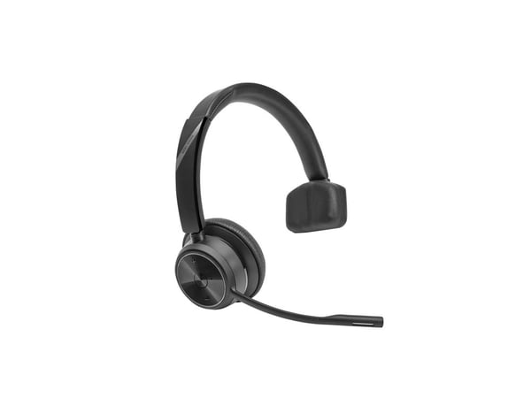 HP Poly Savi 7310 - Savi 7300 series - hodesett - on-ear - DECT - trådløs - USB-A via DECT adapter - svart - UC-sertifisert