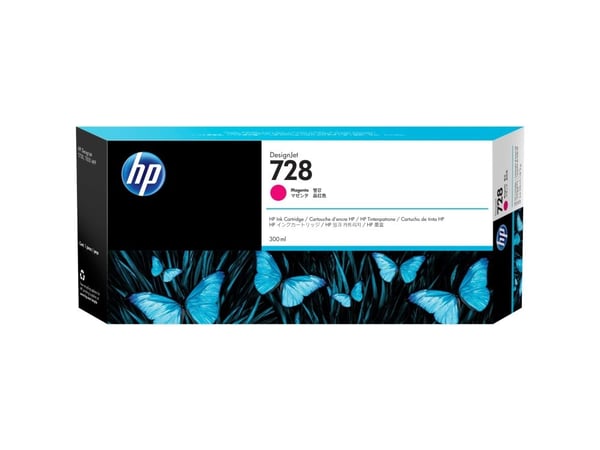 HP 728 - 300 ml - magenta - original - DesignJet - blekkpatron - for DesignJet T730, T830