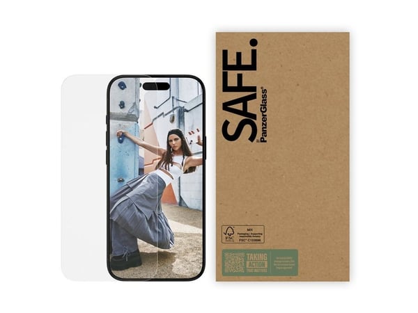 SAFE. by PanzerGlass - Skjermbeskyttelse for mobiltelefon - ultrabred passform - glass