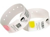 Zebra Z-Band Direct Adult Size - Polypropeeni (PP) - liimaava - 25,4 x 279,4 mm 1050 kpl (6 rullaa x 175) ranneketta - Zebra HC100, HC100 Patient I...