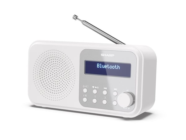 Sharp Tokyo DR-P420 - kannettava DAB-radio - lumivalkoinen