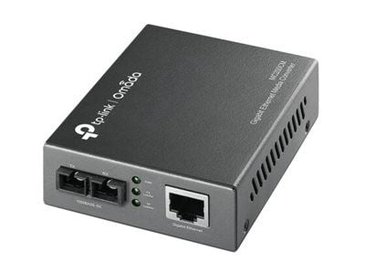 TP-Link MC200CM V5 - Fibermedieomformer - 1GbE - 1000Base-SX, 1000Base-T - RJ-45 / SC flermodus - opp til 550 m - 850 nm - for P/N: TL-MC1400, TL-S...