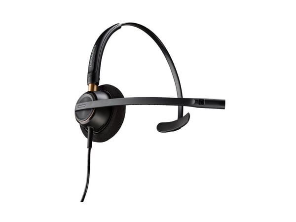 HP Poly EncorePro HW510 - EncorePro 500 series - hodesett - on-ear - kablet - 3,5 mm jakk - svart - Certified for Skype for Business, UC-sertifisert