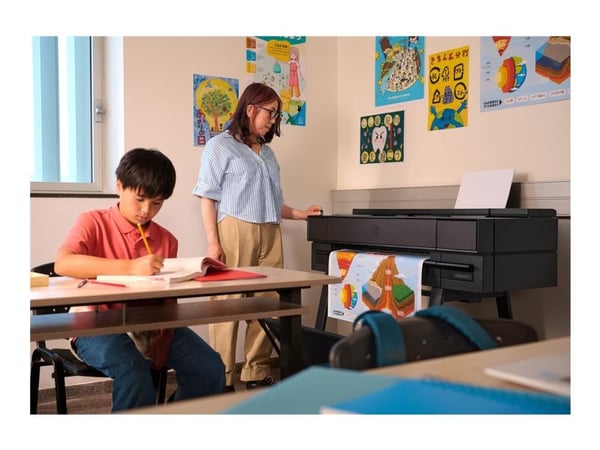 HP DesignJet T870 - 24" storformatsskrivare - färg - bläckstråle - Rulle A1 (61,0 cm x 91,4 m) - 2 400 x 1 200 dpi - upp till 0.35 min/sida (mono)/...