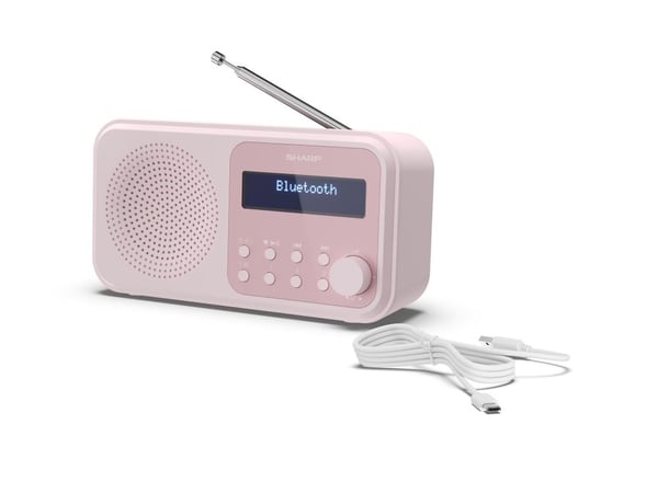 Sharp Tokyo DR-P420 - Bærbar DAB-radio - blomsterrosa