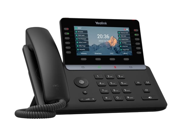 Yealink -SIP-T85W, IP Phone, musta, Langaton ja lankaluuri, Vastaanotto, 1000 entries, Painikkeet