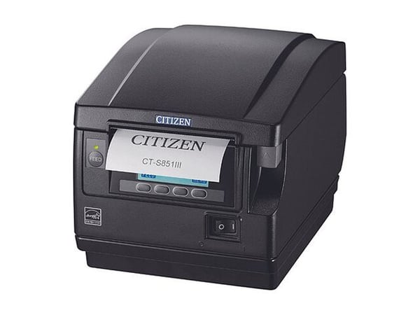 Citizen CT-S851III - Kvitteringsskriver - direktetermisk - Rull (8,25 cm) - 203 dpi - inntil 500 mm/sek - USB 2.0 - kutter - svart