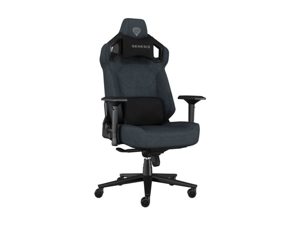 Genesis Nitro 800 - Spillestol - ergonomisk - rektangulær - armlener - T-formet - tipping - stoff - svart, grå