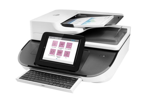 HP Digital Sender Flow 8500fn2 - Dokumentskanner - flatvogn: CCD / ADF: CIS - Dupleks - 216 x 864 mm - 600 dpi x 600 dpi - inntil 92 spm (mono) / i...