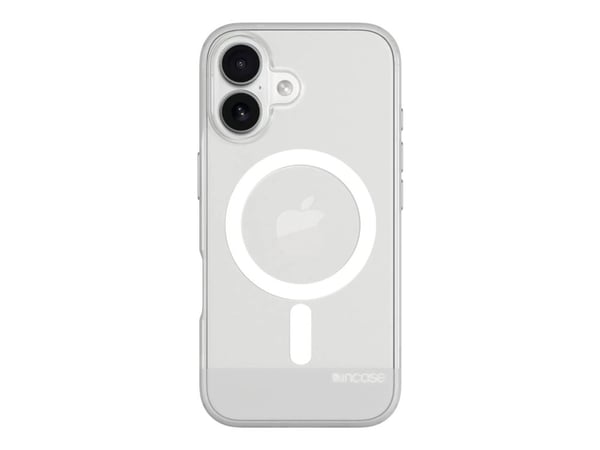 Incase - Baksidedeksel for mobiltelefon - smal - MagSafe-samsvar - termoplast-polyuretan (TPU), polykarbonat - blank - for Apple iPhone 16