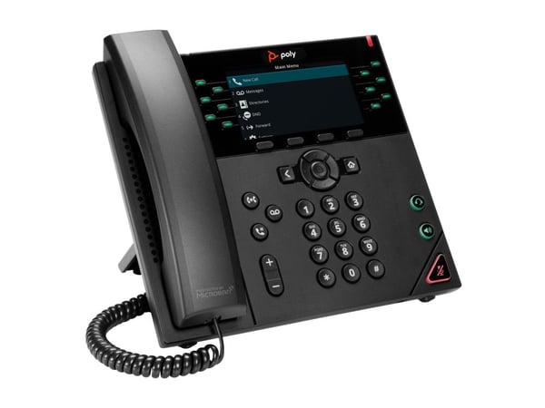 HP Poly VVX 450 - VoIP-telefon - treveis anropskapasitet - SIP, SRTP, SDP - 12 linjer - svart