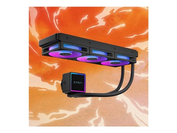 HP OMEN 360 mm:n aRGB-nestejäähdytin – musta, musta